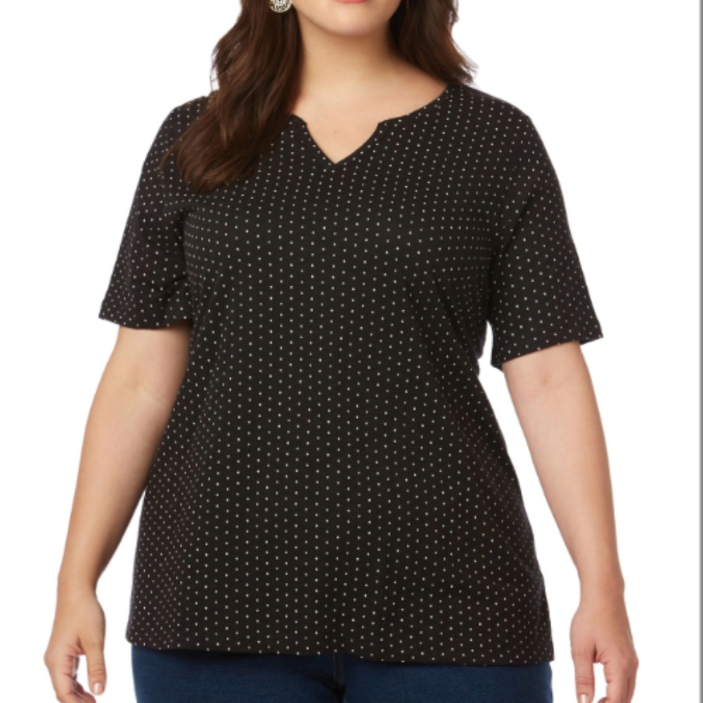 Dotted Short-Sleeve Tee